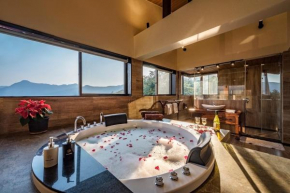 SaffronStays Althea - 4 BRD Veg Only Villa In Pawna With Jacuzzi In Every Room